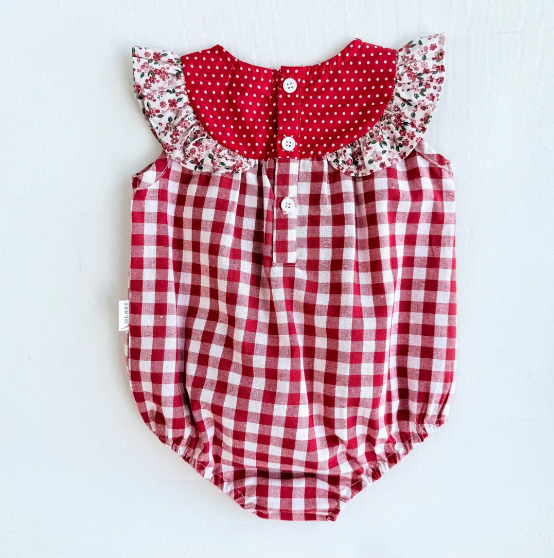 Love Henry - Baby Girls Neve Playsuit - Pink Petite Floral