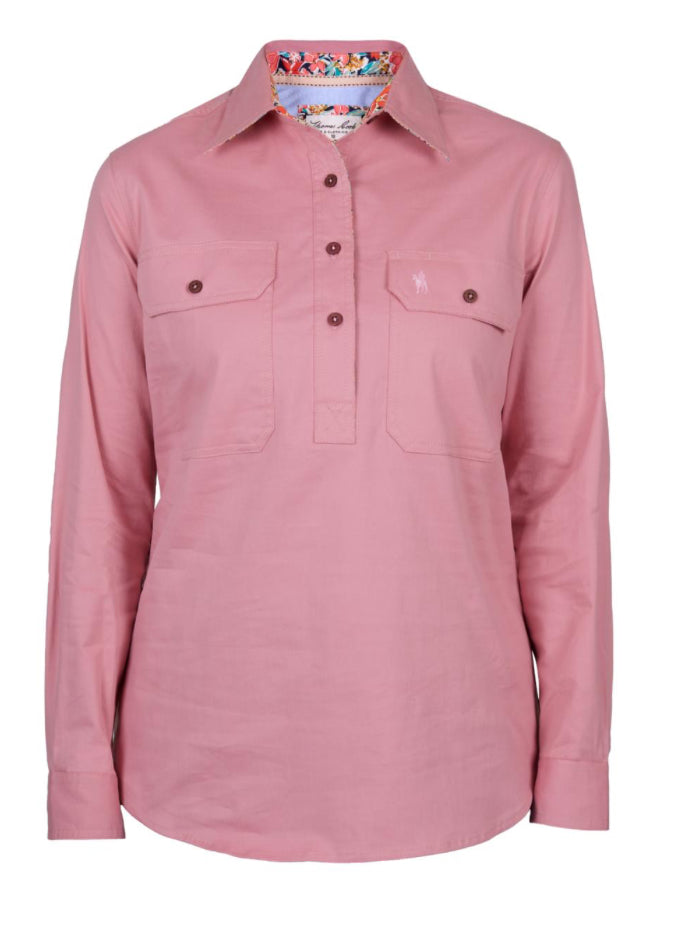 Thomas Cook WMNS Stretch Drill LS Shirt - Pink