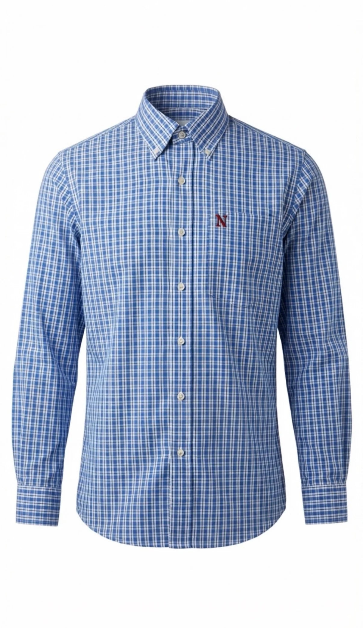 Campdraft Aus - Men’s classic fit blue/red check ls shirt