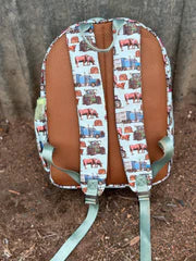 LITTLE WINDMILL - Ranch Life Backpack Bag DOUBLE ZIPPER