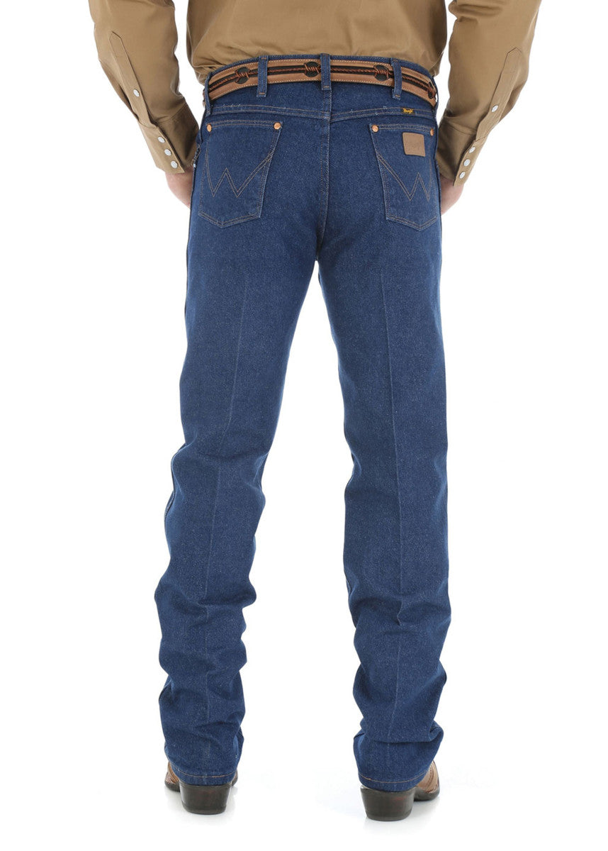Wrangler - COWBOY CUT ORIGINAL FIT JEAN - PREWASHED INDIGO - 34 INCH LEG