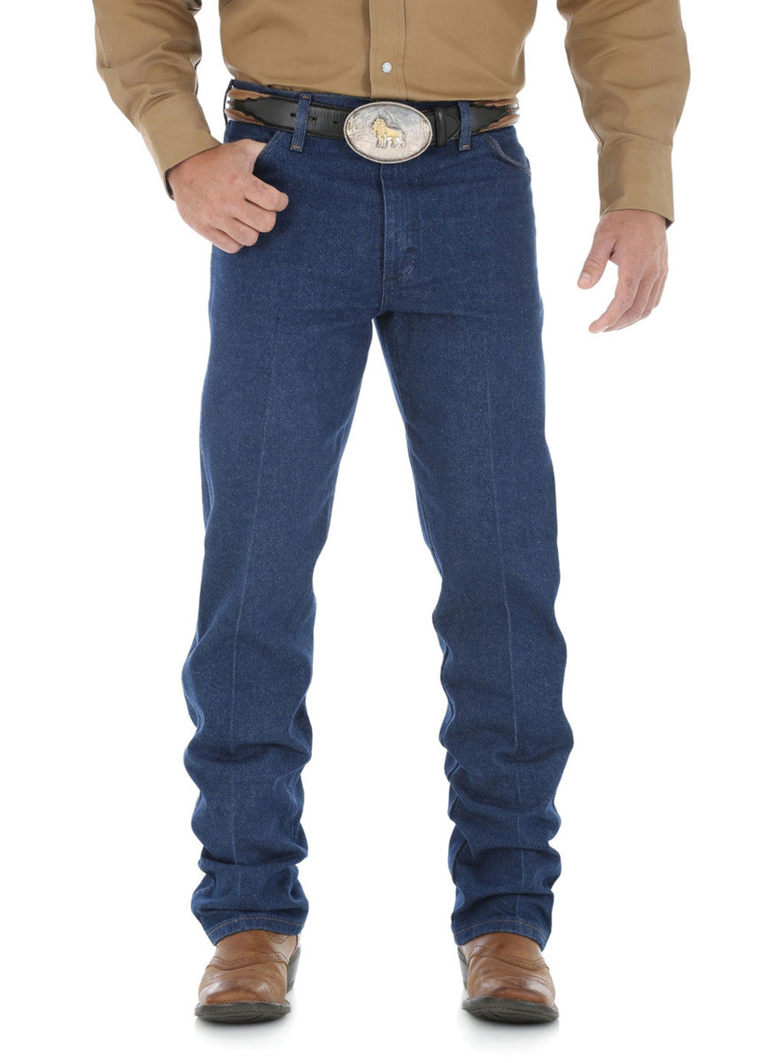 Wrangler - COWBOY CUT ORIGINAL FIT JEAN - PREWASHED INDIGO - 34 INCH LEG