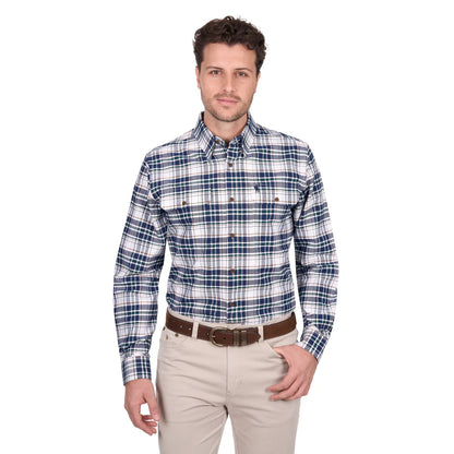 Thomas Cook - MENS Justin 2PKT Ls Shirt - Navy/Green