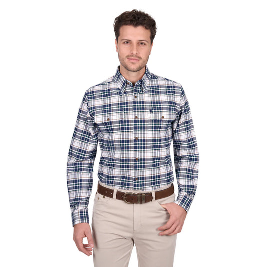 Thomas Cook - MENS Justin 2PKT Ls Shirt - Navy/Green