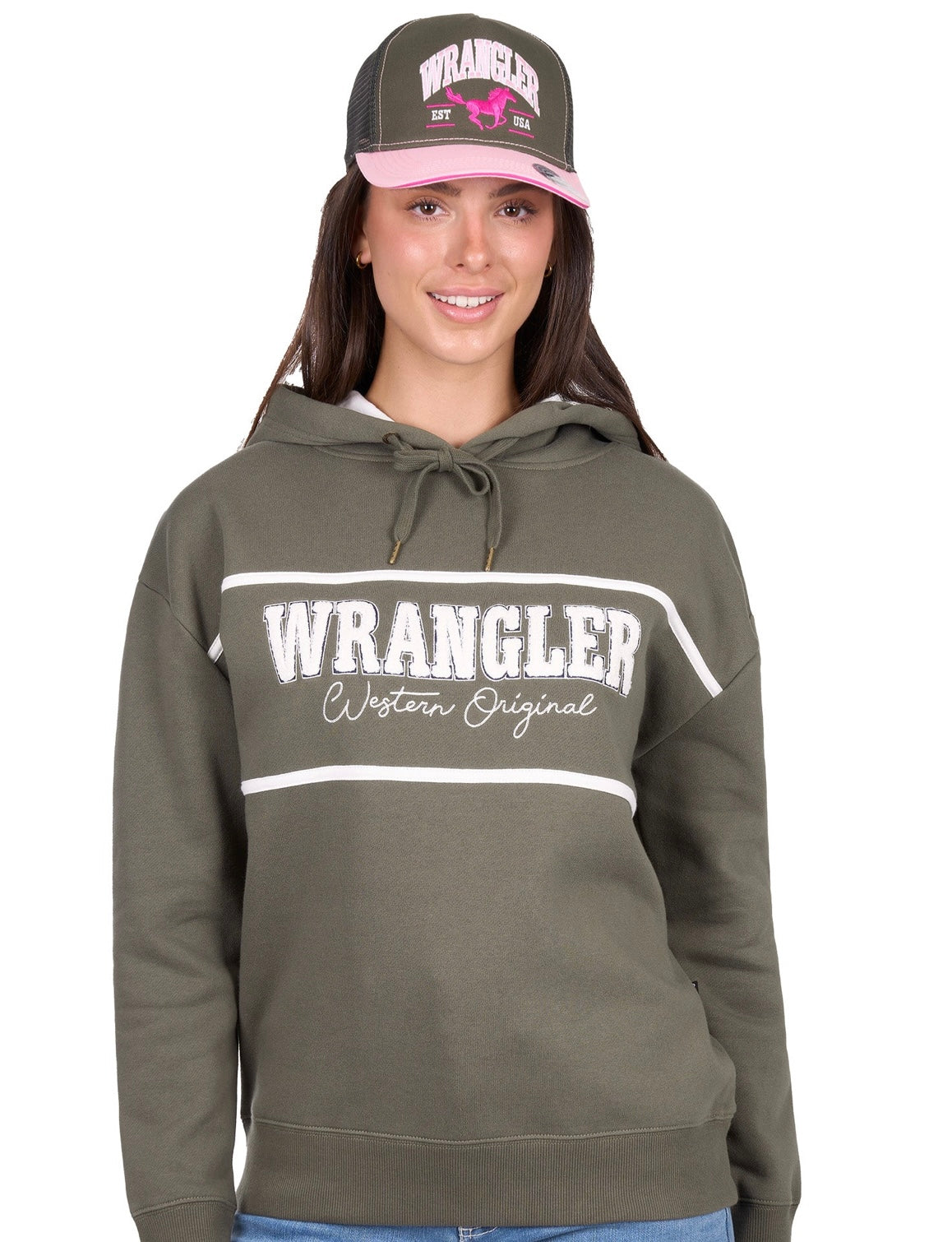 Wrangler - WMNS Hailey Hoodie - Olive