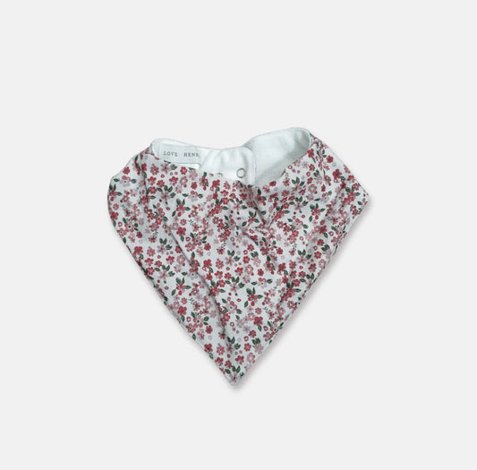 Love Henry - Baby Girls Dribble Bib - Pink Petite Floral