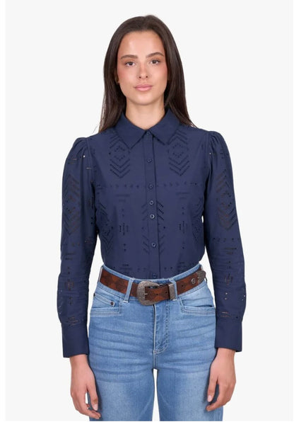 Wrangler - WMNS Lilly LS Shirt - Navy