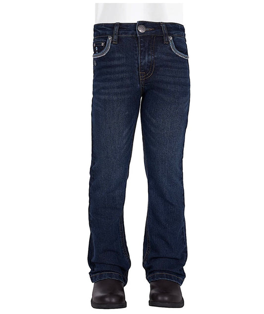 Pure Western - Girls Pat Boot Cut Jean - Evening Sky
