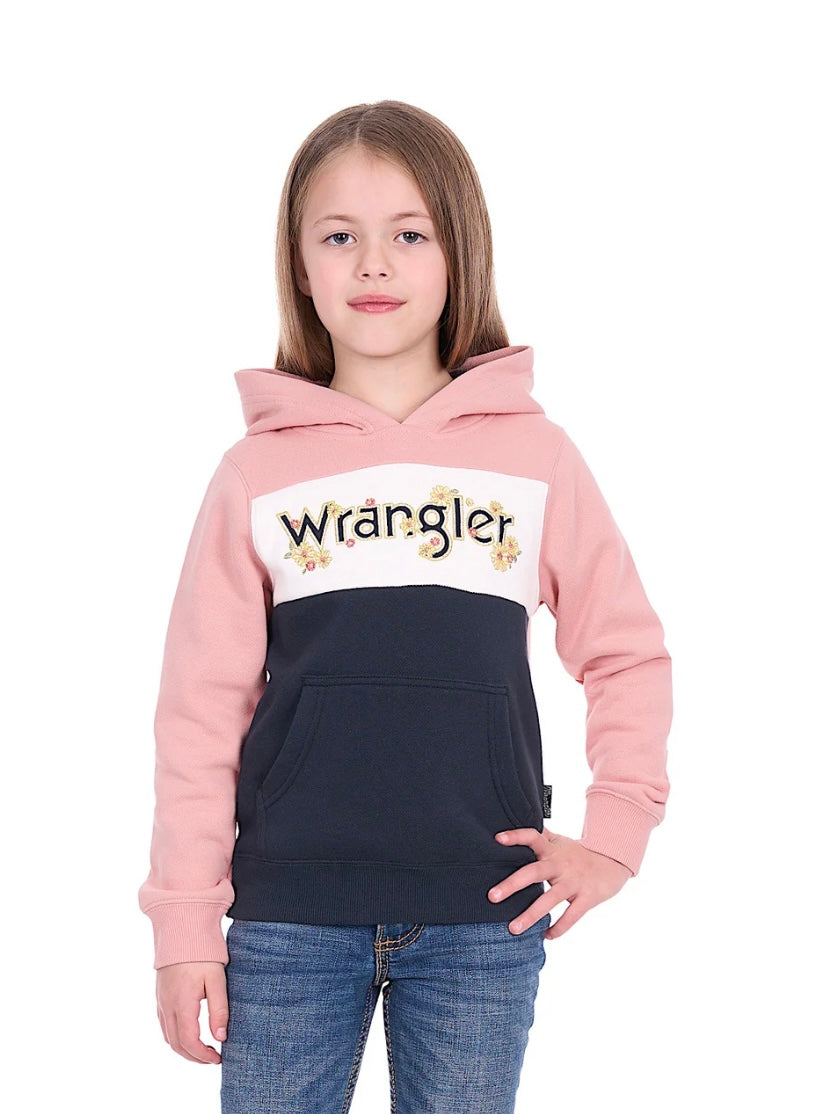 Wrangler - Girls Brooke Hoodie - Rose/Navy