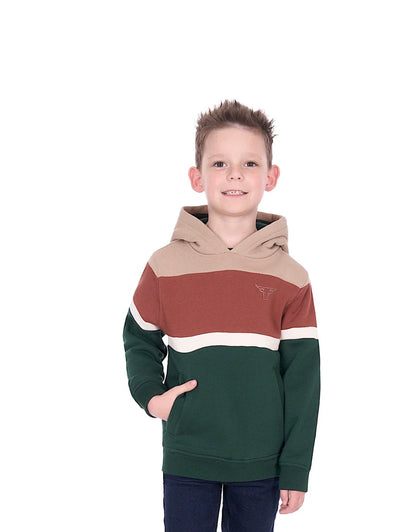 Pure Western - Boys Harry Hoodie - Green/Multi