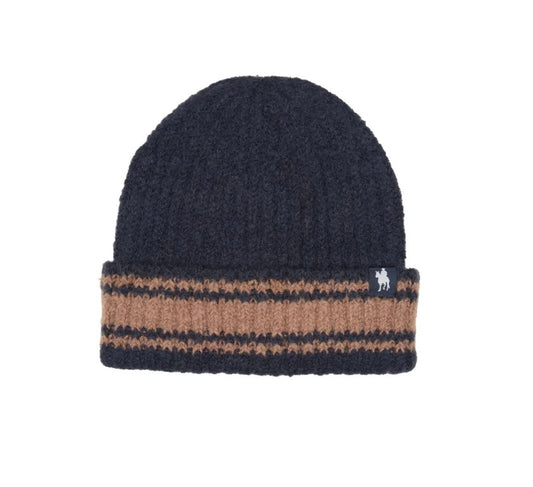 Thomas Cook - Winton Beanie - Navy/Tan