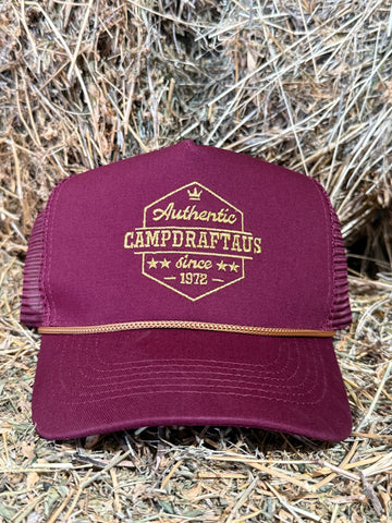 Campdraft Aus-Heritage Trucker Cap Maroon