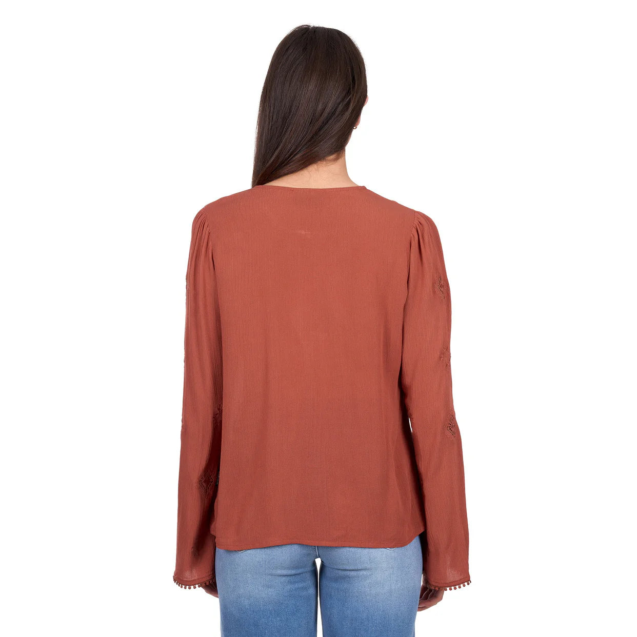 Wrangler - WMNS Roxana Ls Blouse - Copper