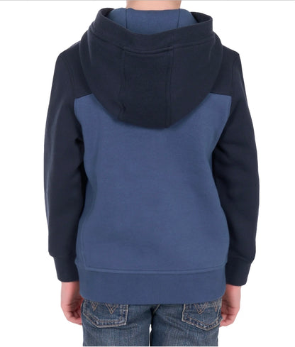 Wrangler - Boys Clinton Hoodie - Navy/Denim