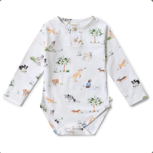 Snuggle Hunny - Dog Park Long Sleeve Bodysuit