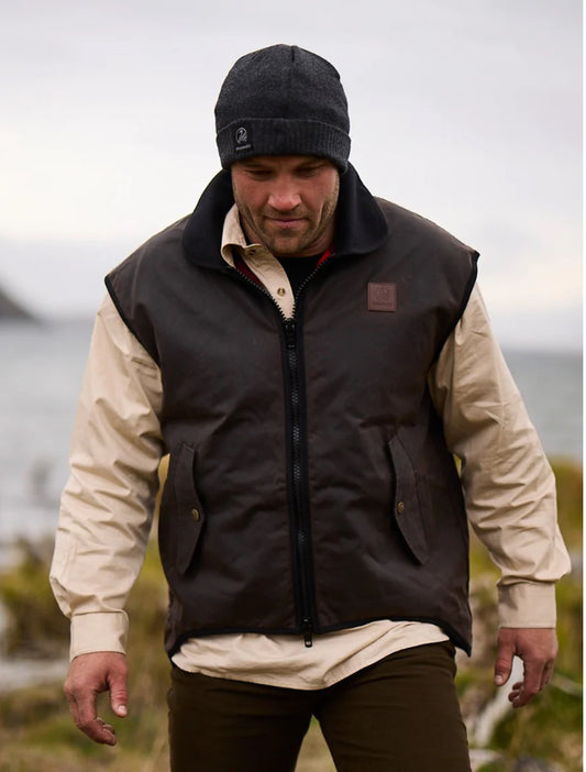 Swanndri Foxton Vest Wool Lined - Brown