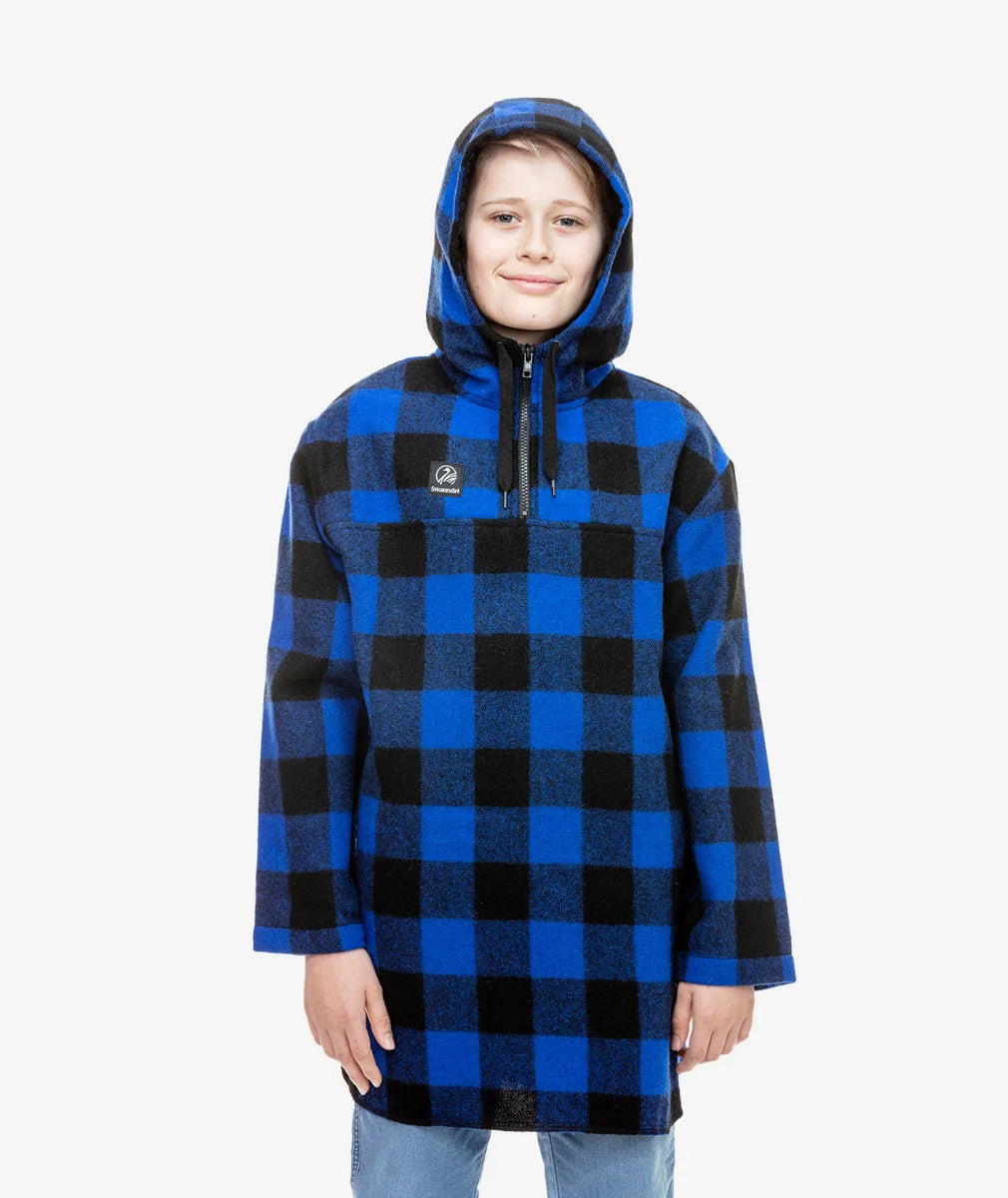 Swanndri - Kids Brixton shirt - blue/black check