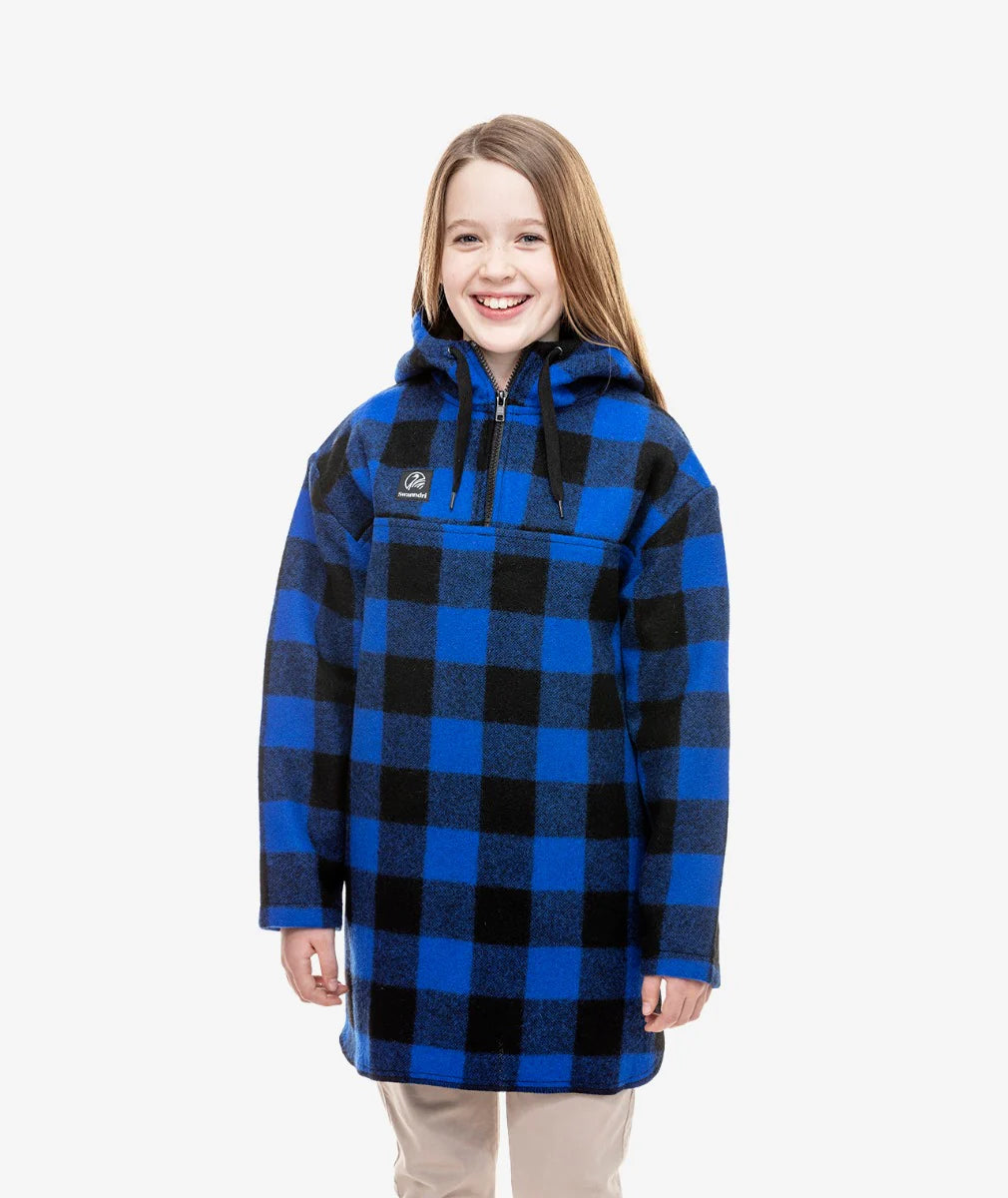 Swanndri - Kids Brixton shirt - blue/black check