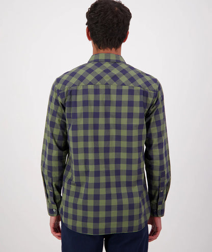 Swanndri Matarangi Shirt - Clover/Navy