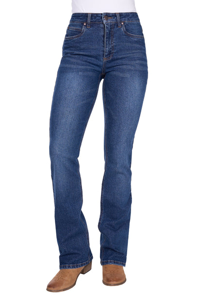Wrangler - WMNS Laura H Rise Bootcut Jean - Wild Indigo