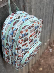 LITTLE WINDMILL - Ranch Life Backpack Bag DOUBLE ZIPPER