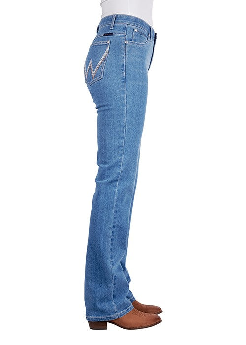 WRANGLER - WOMEN’S DILLEN HIGH RISE JEAN - BAILEY - 34” LEG