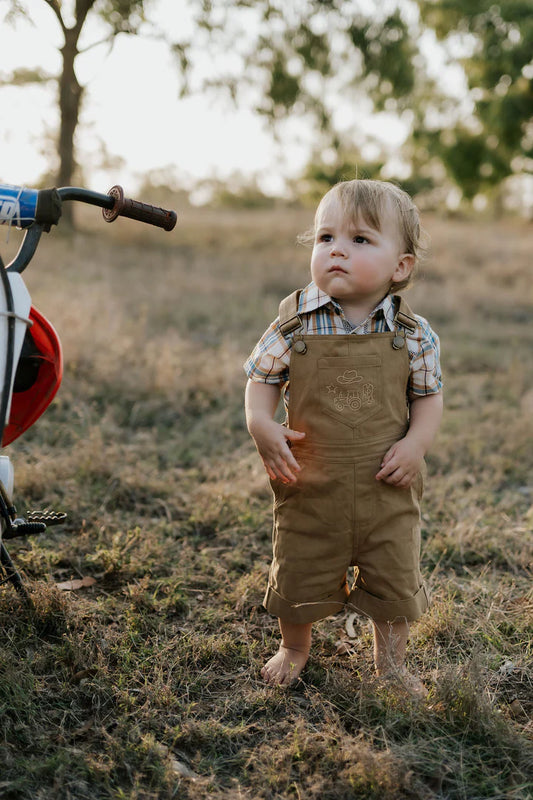 Little Windmill - Blaze Brown Overalls